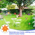 thumbnail image 6 of Uxcell 2-Pack Rainbow Pinwheels, 19.7 Inch Plastic Wind Spinners Outdoor Flower Windmill Toy Wind Spinners [Orange], 6 of 7