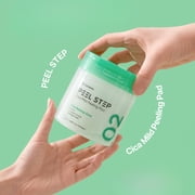 LEADERS PEEL STEP Cica Mild Peeling Pad - Soothing & Exfoliating Face Pads for Sensitive Skin with Tea Tree & Cicatoin, Gently Calms & Relieves Irritated Skin, Hydrating Daily Facial Pad (70 Pads)