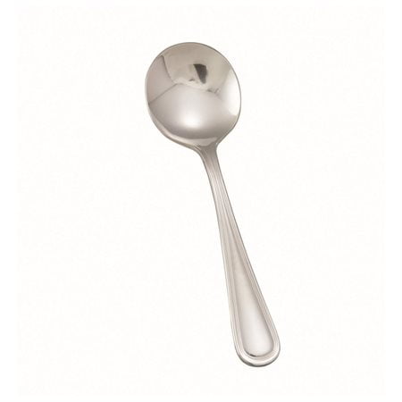 Winco Continental Bouillon Spoons, Silver, Pack Of 12 Spoons