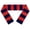Navy/ Red, variant on COUVER Unisex Knit Winter Rugby Striped Scarf Orange and Black 1 Pack