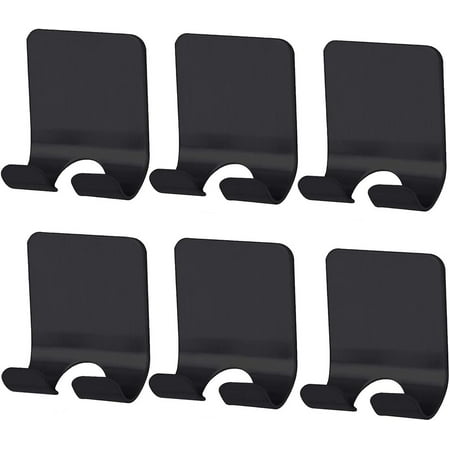 

6 Packs Razor Holder For Shower Self Adhesive Shower Hooks Shaver Holder No Drilling Heavy Duty Razor Hooks Phone Holder