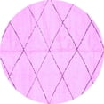 thumbnail image 1 of Ahgly Company Indoor Round Solid Purple Modern Area Rugs, 4' Round, 1 of 4