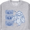 thumbnail image 3 of Disney - Lilo & Stitch - Sketched Faces of Stitch - Men's Crew Neck Fleece Pullover, 3 of 5
