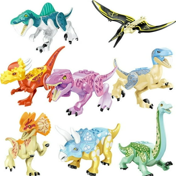 Jurassic World Dinosaur Building Kits Set Toys Compatible For Lego For 6 Year Olds & Up 77087 8PCS