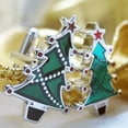 thumbnail image 4 of Perfect Cufflinks Forest Green Trees Winter Holiday Cufflinks, 4 of 6