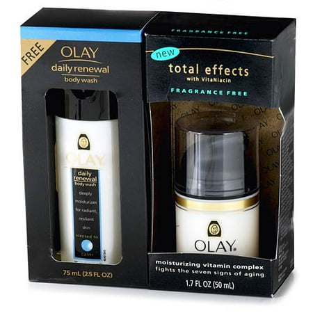 Olay Total Effects (Fragrance Free) with Bonus Olay Daily Renewal Body Wash