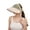 Beige, variant on Extra Wide Brim Sun Visor Hat for Women Adjustable UV Protection Bow Detail Breathable Summer Beach Hat - Beige