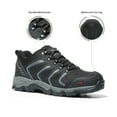 thumbnail image 5 of NORTIV 8 Men's Low Top Waterproof Hiking Shoes Trekking Trails Outdoor Work Shoes Black/Dark/Grey Size 7.5, 5 of 5