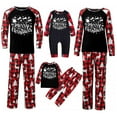 thumbnail image 2 of Christmas Pajamas for Family Plaid Matching Family Christmas Pajamas Set Christmas Pjs for Family Set Red Plaid Top and Long Pants Sleepwear Sets Family Matching Christmas Pajamas Set, 2 of 5