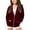 Wine, variant on Coerni Girls' Oversized Full Zip Hoodie Sweatshirt Long Sleeve Hooded Y2K Fall Winter Outerwear Teen Preppy Trendy Jacket Coat