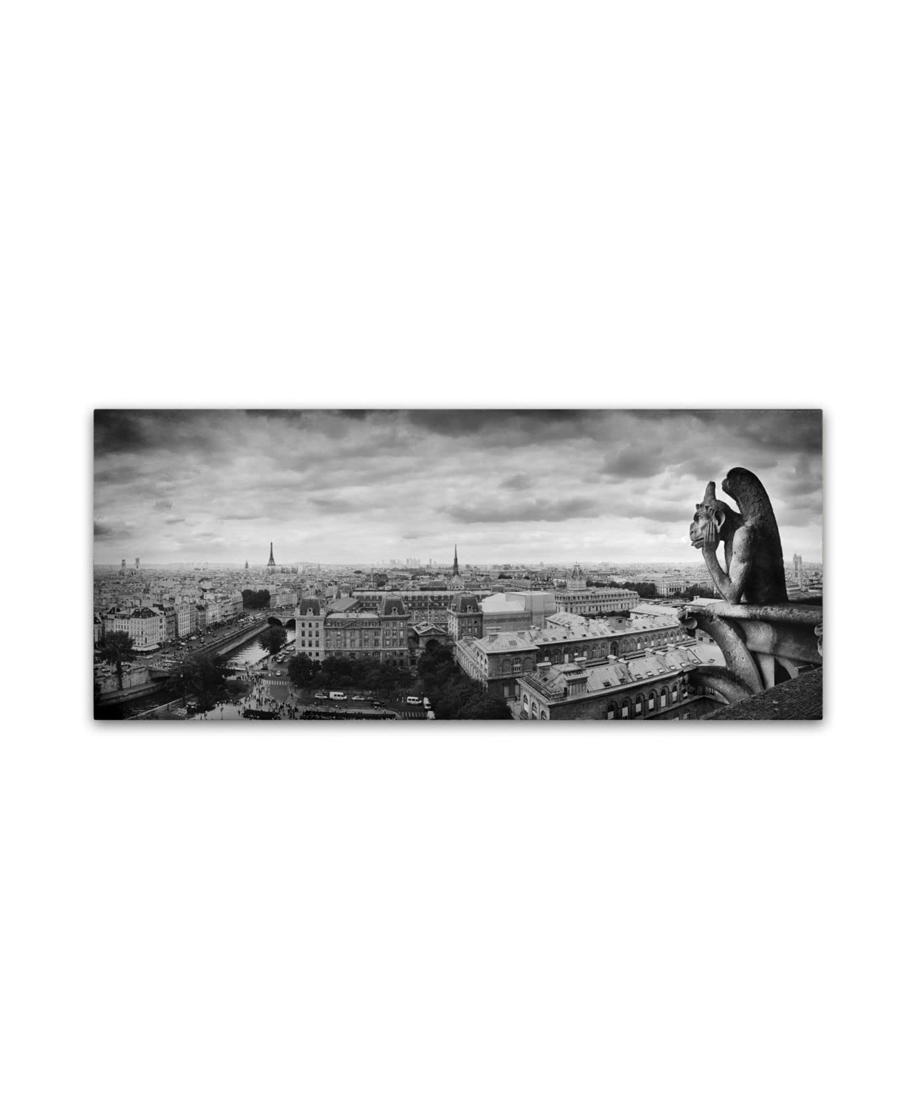 Trademark Fine Art "Boring in Paris" Canvas Art by Moises Levy