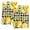 Black White, variant on Yellow Lemons Kitchen Towels Set of 1, Summer Fruits Leaves Botanical Black Absorbent Dish Towels for Kitchen, Microfiber Hand Towel, Quick Drying Tea Towel for Cleaning Decorative Dishcloths