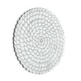 thumbnail image 5 of DecMode Silver Wood Carved Radial Plate Wall Decor, 5 of 7