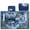 Horse Forest Montain Blue, variant on COEQINE Quilted Golf Cart Seat Cover, Folds Like a Bag with Handle for Easy Carry, Universal Fit 51.2"x30.3" for EZGO Yamaha Club Car 2-Seaters, 4 Pockets, Butterfly Sunflower Cow Leopard Print