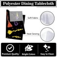 thumbnail image 3 of Halloween I Smell Children Rectangle Tablecloth 60 x 84 Inch, Sanderson Sisters Witch Broom Decorative Table Cloth Glitter Dining Table Cover, Hocus Pocus Holiday Dinner Picnic Decoration, 3 of 6