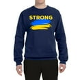 thumbnail image 2 of Ukranian Strong Vintage Unisex Crewneck Graphic Sweatshirt, Navy, Large, 2 of 4