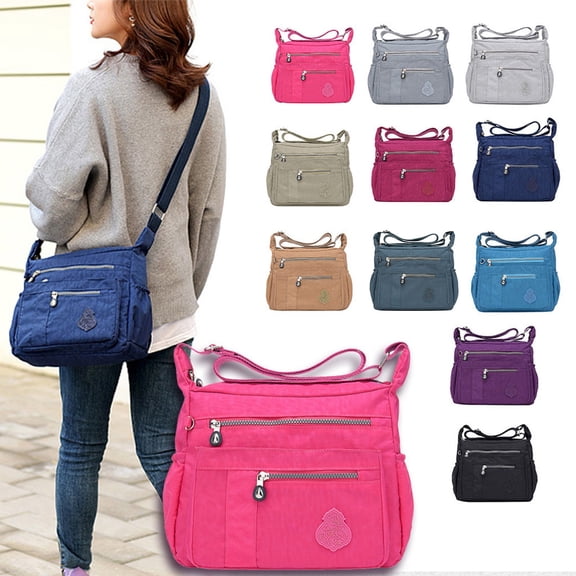 CAIXIA Purses For Women Crossbody Bag Womens Elegant Nylon Daily Shopping Crossbody Shoulder Messenger Bag, Lightweight Casual Hand Purse