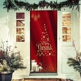 thumbnail image 5 of Christmas Fabric Door Cover Hanging Decoration for Holiday Parties and Winter Celebrations, 5 of 8