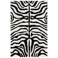 thumbnail image 5 of SAFAVIEH Soho Allyse Striped Wool Area Rug, Black/White, 8' x 8' Square, 5 of 6