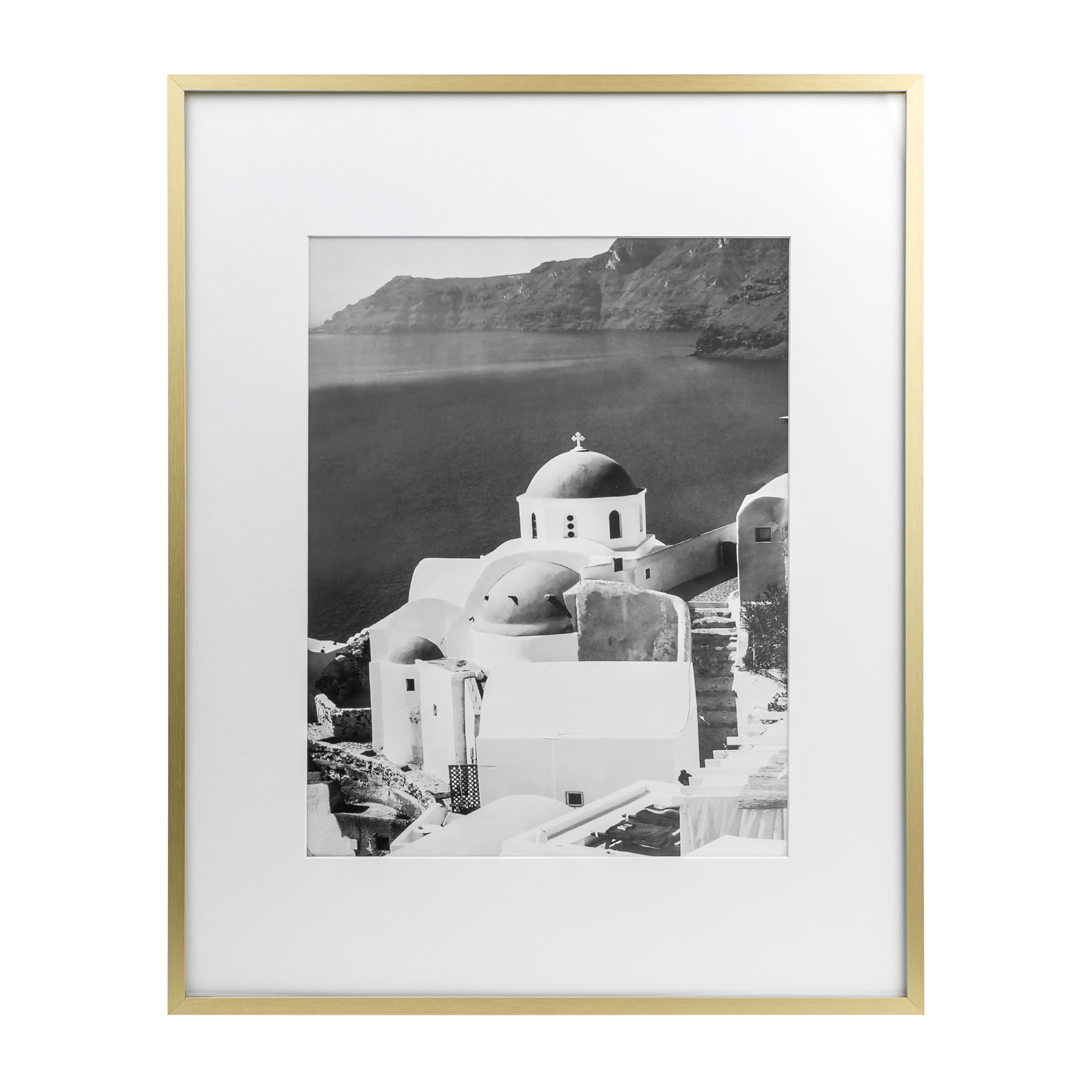 (2 pack) Better Homes & Gardens – 11x14 Picture Frame – Gold Matted Gallery Wall Photo Frame