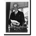 thumbnail image 2 of Historic Framed Print, [Carl Vinson, half-length portrait, standing, facing left; behind model of warplane], 17-7/8" x 21-7/8", 2 of 9