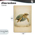 thumbnail image 4 of Stupell Industries Eclectic Maritime Bathing Society Turtle Canvas Art, 16 x 24, by Grotto Studios, 4 of 8