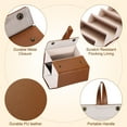 thumbnail image 3 of Sunglasses Organizer 6Slot, 2 Pack Brown Eyeglasses Cases, Multiple Pairs Eyeglasses Storage Foldable Sunglasses Holder, 3 of 6
