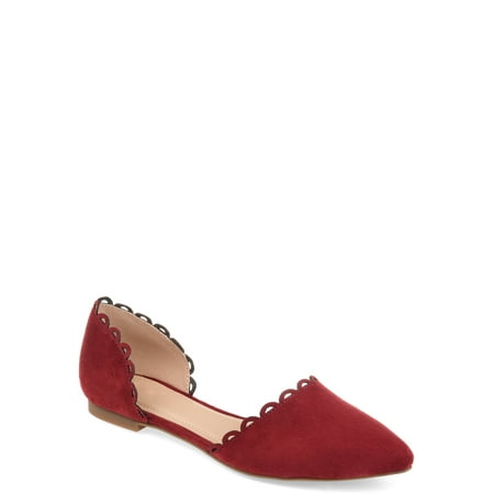 Womens Scalloped Flat