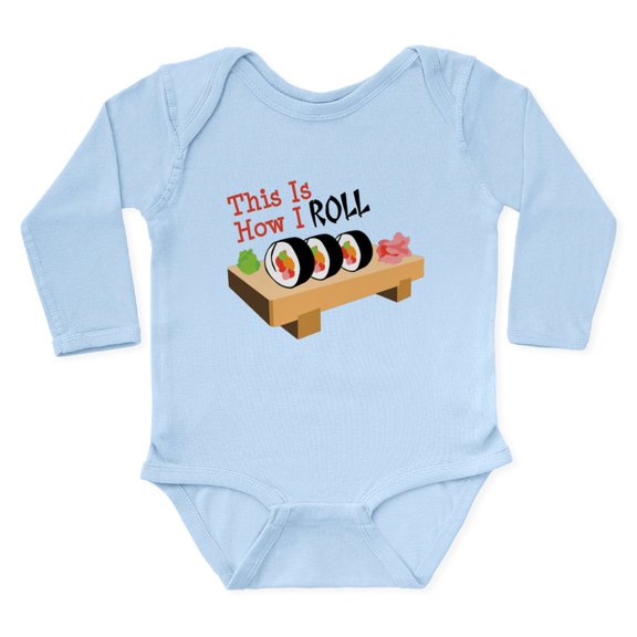 CafePress - This Is How I ROLL Body Suit - Long Sleeve Cotton Baby Bodysuit