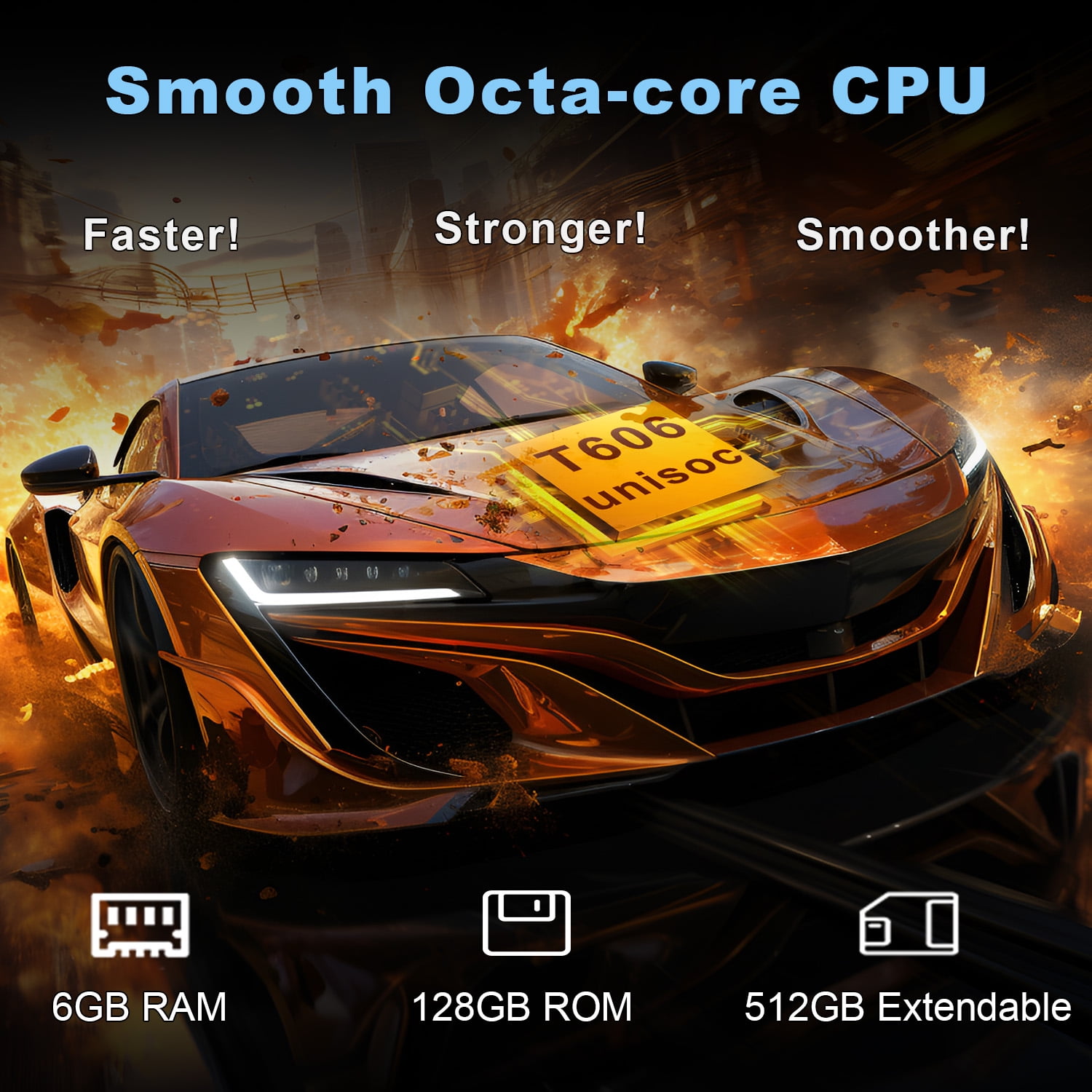 Android 13 Tablet, Android Tablet with SIM Card Slot Unlocked , 4G LTE GSM Cellular Phone Tablet with Octa-Core 6GB RAM 128GB ROM GPS WiFi Case Dual Camera Speaker, 10 Inch