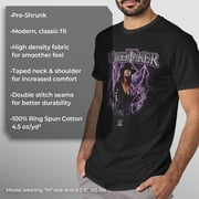 Men's WWE Undertaker Purple Lightning Logo Graphic Tee Black Large