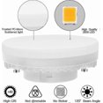 thumbnail image 2 of 4-Pack GX53 LED Bulbs, 7W Warm White 3000K, Non-Dimmable, Flicker-Free, 560 Lumens, Replacement for 50W Halogen or CFL 9W/13W, 2 of 4