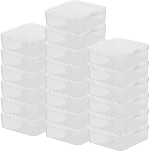 20 Pcs Meal Prep Containers with Lids Transparent Storage Box