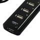 thumbnail image 2 of WDOplteas Hub USB 2.0 4 Puertos Con Cable 1.6 Pies para PC Flash Drive Mobile HDD (negro), 2 of 9