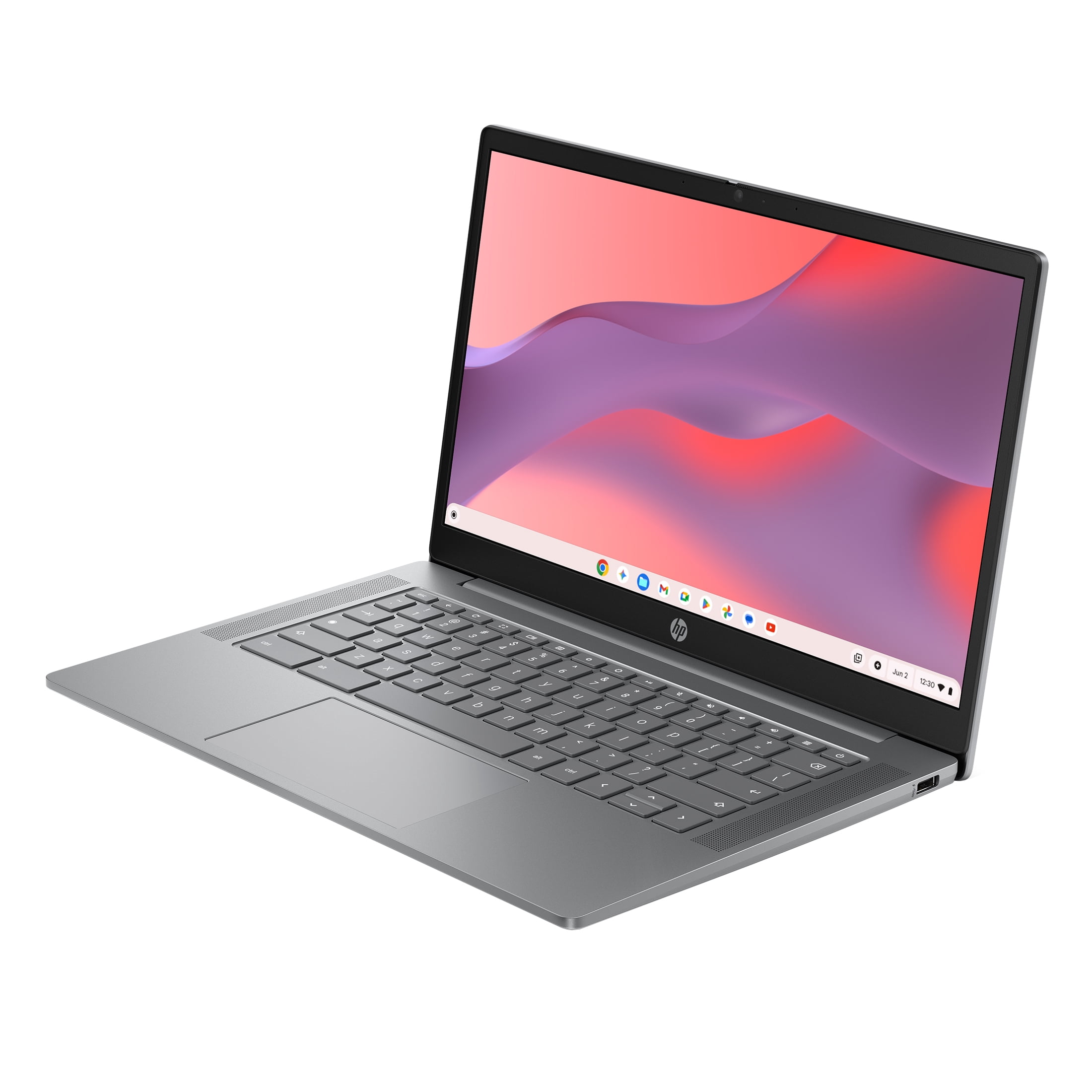 HP Chromebook 14 Laptop PC HD Chrome OS MediaTek Kompanio 540 4GB RAM 128GB UFS Meteor Silver Gemini