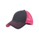 thumbnail image 1 of Top Headwear Heavy Cotton Twill Gorra de Trucker con malla de neón - gris oscuro / neón rosa TOP HEADWEAR Sombrero del camionero, 1 of 1