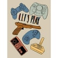 thumbnail image 3 of Villa, Milli 19x24 Black Modern Framed Museum Art Print Titled - Retro Gaming Mute Colored, 3 of 5