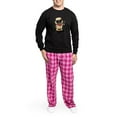 thumbnail image 5 of CafePress - The Pug Sings The Blues - Men's Long Sleeve Loose Fit Cotton Dark Pajama Set, 5 of 7