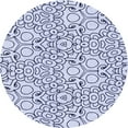 thumbnail image 1 of Ahgly Company Machine Washable Indoor Round Transitional Lavender Blue Area Rugs, 5' Round, 1 of 7