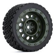 12MM Rubber Hex Tires Wheel Rim Set For Rally 1/10 RC Car HSP RGT LC RACING PTG-2 TT02 Accessories