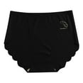 thumbnail image 1 of Gibobby Ropa interior mujer algodón Bragas sexy sin costuras para mujer Calzoncillos finos transpirables （Negro，Talla única), 1 of 3