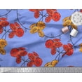 thumbnail image 3 of Soimoi Georgette Viscose Fabric Leaves & Aster Floral Printed Fabric 1 Yard 42 Inch Wide, 3 of 3