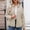 ZA-Beige-Coat, variant on Qetyuw Womens Quilted Barn Jacket Button Down Lightweight Puffer Jackets Lapel Winter Warm Down Coat