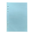 thumbnail image 2 of SeekLGT A5 Blue Lined Filler Paper 6 Hole Punched 120GSM Thick Loose Leaf Paper Planner Inserts for Notebook Journal 50 Sheets, 2 of 9