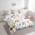 thumbnail image 3 of Castle Fairy Children Kawaii Tractor 7-Piece Twin Bedding Sets,Construction Vehicles Bedding Comforter Set,Cartoon Dinosaur Breathable Sheet Sets,Breathable Home Decor, 3 of 8