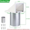 thumbnail image 2 of Ventilador de pared con capucha JYINCPED de 6 pulgadas con pantalla y amortiguador, 2 of 7