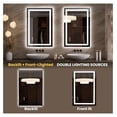 thumbnail image 5 of 23.6"x35.4" LED Bathroom Mirror with Lights, Anti-Fog, Dimmable, Backlit & Front Lit, Memory Function, Easy Installation for Modern Bathrooms, 5 of 7