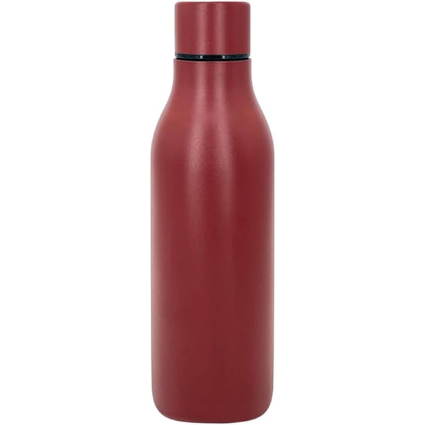 Botella de agua aislada, botellas de agua de metal de acero inoxidable de 550 ml, termales deportivos coloridos, frasco de aspirra de aislamiento de doble pared para mantener las bebidas calientes