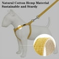 thumbnail image 3 of Plutus Pet Cotton Hemp Step In Dog Harness, Sustainable, Lightweight and Escape-Proof, Easy Walk Dog Harness for Puppy Small Medium and Large Dogs, Yellow, L, 3 of 7