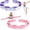 Pink,Purple, variant on 2Pcs Stretching Bands Gymnastics Stretch Band Yoga Straps With 8 Adjustable Loops For Stretching, Leg Stretcher Strap Yoga Pull Strap Flexstrap For Pilates,Dance,Gymnastics Exercise